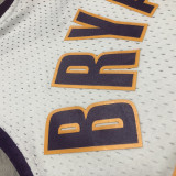 2009-10 LAKERS BRYANT #24 White Retro Top Quality Hot Pressing NBA Jersey(V领)