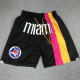 Heat Black City Edition Top Quality NBA Pocket Pants *热火彩虹版