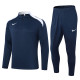 2024 NK Royal Blue Half Pull Tracksuit #05(半拉链)(白色领)