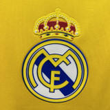 2011-2012 RMA Yellow GoalKeeper Retro Soccer Jersey (带章)