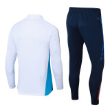 24-25 Italy White Half Pull Tracksuit (半拉链)