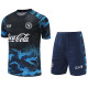 24-25 Napoli Black Blue Training Short Suit