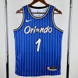 2018-2019 Magic HARDAWAY #1 Blue Retro Top Quality Hot Pressing NBA Jersey (条纹)
