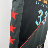 23-24 Wizards KUZMA #33 Black City Edition Top Quality Hot Pressing NBA Jersey