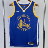 22-23 WARRIORS THOMPSON #11 Blue Top Quality Hot Pressing NBA Jersey (V领)