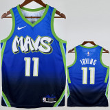Dallas Mavericks IRVING #11 Blue Top Quality Hot Pressing NBA Jersey