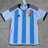 22-23 CAMPEONES DEL MUNDO 3 Stars Argentina Home Fans Soccer Jersey (三星)