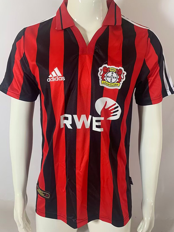 2001-2002 LeverKusen Home Retro Soccer Jersey