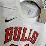 T170 BULLS JORDAN #23 White High Quality Casual T-Shirt