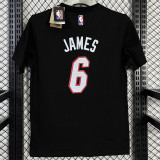 T888 HEAT JAMES #6 Black High Quality Casual T-Shirt