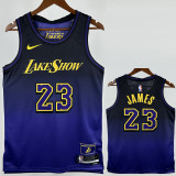 24-25 LAKERS JAMES #23 Royal blue City Edition Top Quality Hot Pressing NBA Jersey