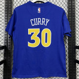 T185 Warriors CURRY #30 Blue High Quality Casual T-Shirt #C库里