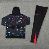 24-25 Portugal Black Hoodie Tracksuit (卫衣套装)