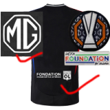 24-25 Lyon Away Player Version Soccer Jersey