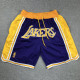 Lakers Purple City Edition Top Quality NBA Pocket Pants *湖人
