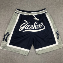 MLB Dark blue City Edition Top Quality NBA Pocket Pants #洋基队