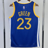 22-23 WARRIORS GREEN #23 Blue Top Quality Hot Pressing NBA Jersey (V领)