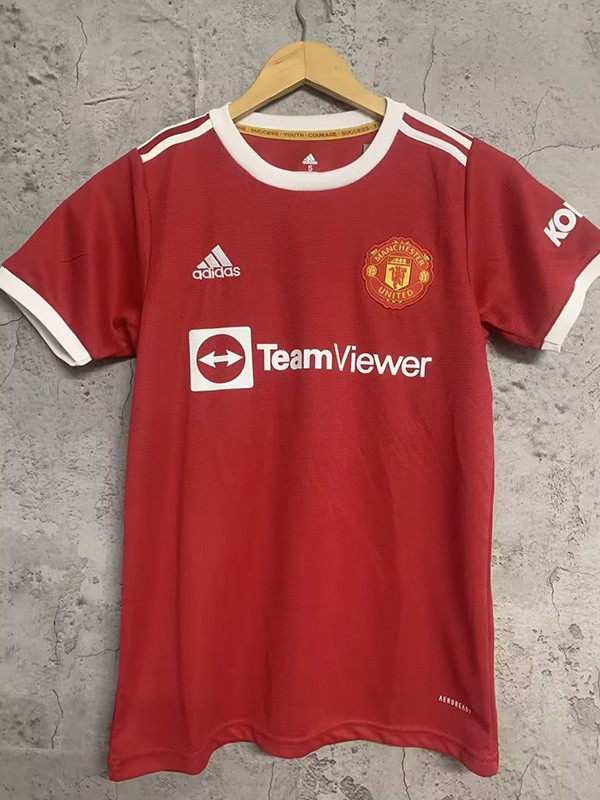 21-22 Man Utd Home Fans Soccer Jersey