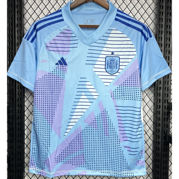 24-25 Spain Blue GoalKeeper Fans Soccer Jersey