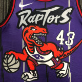 Raptors SIAKAM #43 Purple Retro Top Quality Hot Pressing NBA Jersey