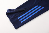 2024 AD Royal blue Half Pull Tracksuit #AB07 (半拉链)