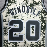2013-14 SA Spurs GINOBILI #20 Green CamouflageTop Quality Hot Pressing NBA Jersey (迷彩）