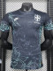 24-25 Brazil Black Special Edition Player Version Soccer Jersey 绿花边