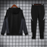 24-25 Man Utd Black Hoodie Tracksuit (卫衣套装)