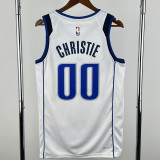 22-23 Dallas Mavericks CHRISTIE #00 White Top Quality Hot Pressing NBA Jersey(V领)