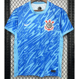 24-25 Corinthians Blue Goalkeeper Fans Soccer Jersey
