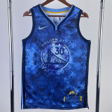 22-23 WARRIORS CURRY #30 Blue Glory Edition Top Quality Hot Pressing NBA Jersey (V领) 荣耀版