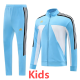 2024 AD Light blue Kids Jacket Tracksuit #AJ20(童装)