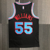 2021 Kings WILLIAMS #55 Black City Edition Top Quality Hot Pressing NBA Jersey