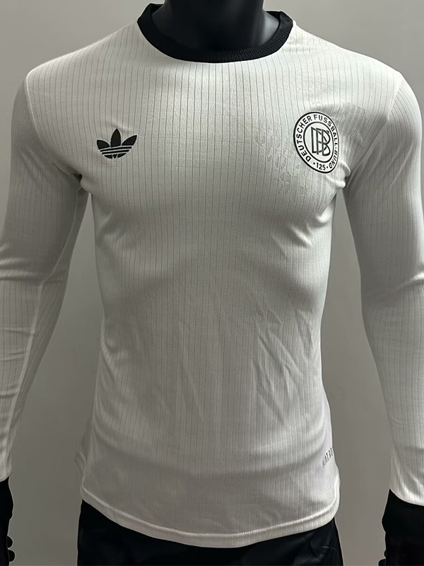 24-25 Germany White 125th Anniversary Long Sleeve Player Version Soccer Jersey (长袖球员)