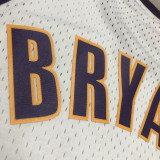 2003-04 LAKERS BRYANT #8 White Retro Top Quality Hot Pressing NBA Jersey(V领)