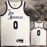 22-23 LAKERS WESTBROOK #0 White City Edition Top Quality Hot Pressing NBA Jersey