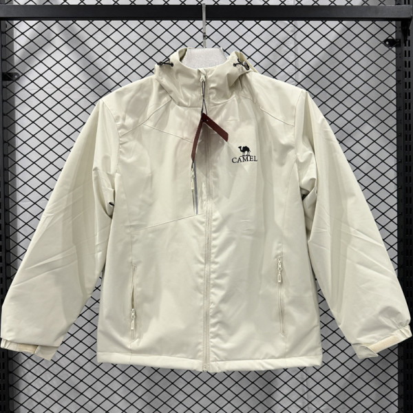 2024 Camel Velvet Thickened warm Beige Outdoor Jackets #F6加绒冲锋衣