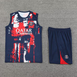 24-25 PSG Royal blue Tank top and shorts suit