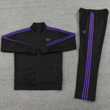 2024 AD Black Jacket Tracksuit #AJ19