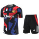 25-26 Man Utd Black Training Short Suit