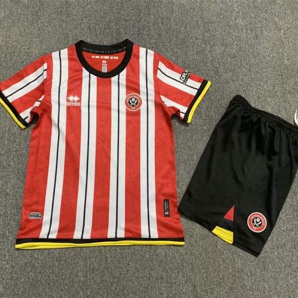 24-25 Sheffield United Home Kids Soccer Jersey
