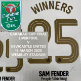 24-25 Newcastle Winners # 25 Home Fans Soccer Jersey