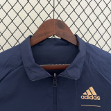2024 RMA Black & Dark Blue Double Sided Windbreaker (双面刺绣)(双面风衣)