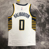 22-23 Indiana Pacers HALIBURTON #0 White Home Top Quality Hot Pressing NBA Jersey