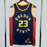 24-25 WARRIORS GREEN #23 Royal blue City Edition Top Quality Hot Pressing NBA Jersey