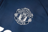 24-25 Man Utd Royal blue Kids Half Pull Tracksuit (童装)(半拉链)