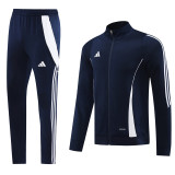 2024 AD Royal Blue Jacket Tracksuit #AJ17