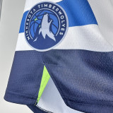 TIMBERWOLVES White Home Top Quality NBA Pants