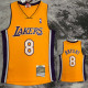 2000 LAKERS BRYANT #8 Yellow Retro Top Quality Hot Pressing NBA Jersey(V领)