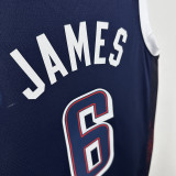 2024 Olympic Game USA JAMES # 6 Dark Blue Basketball Jersey